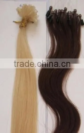 2012 hot sale pre-bonded human hair extentions