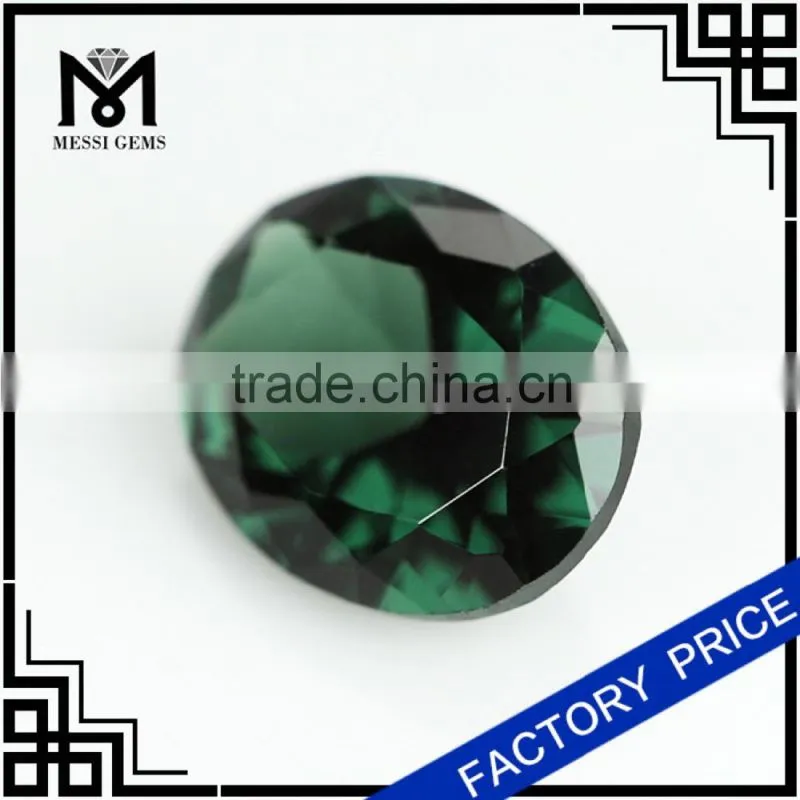 big size oval green nano gemstone fashion jewelry making