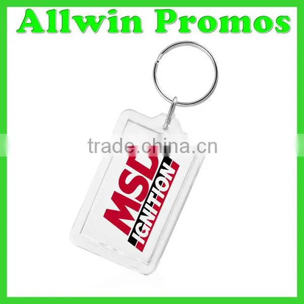 Bulk Personalized Plastic Photo Keychain
