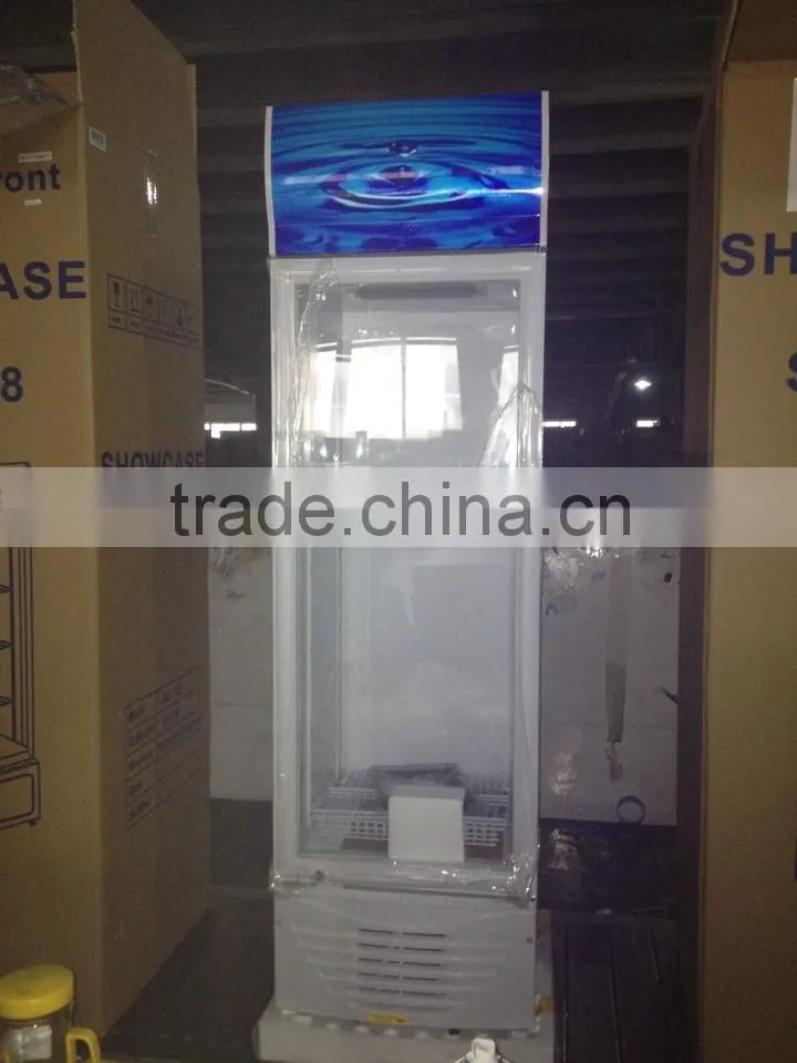 upright glass showcase cooler commercial beer refrigerator showcase