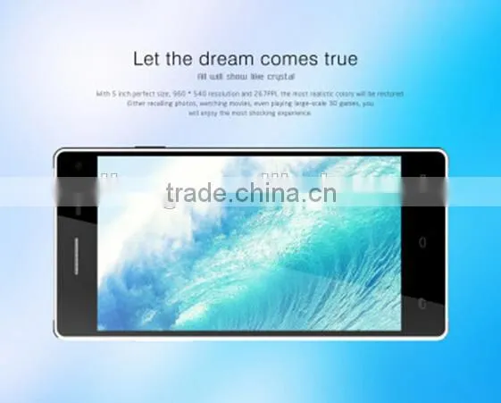 china brand mobile Leagoo Lead 2 Quad Core Cell Phone Android 4.4 handset 5.0inch IPS Screen 13MP 3G/GPS Smartphone