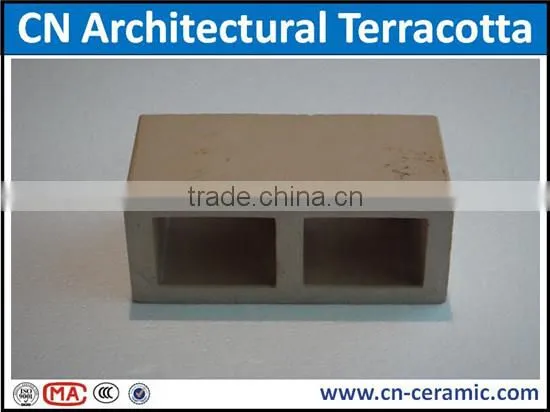 Natural clay made yellow terracotta louvers