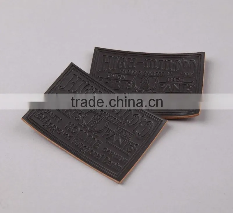 High Quality PU Faux Deobssed Label