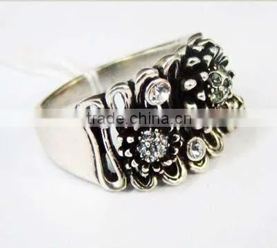 Fashion silver cluster rings,Alloy ring for women,Fashion accessories