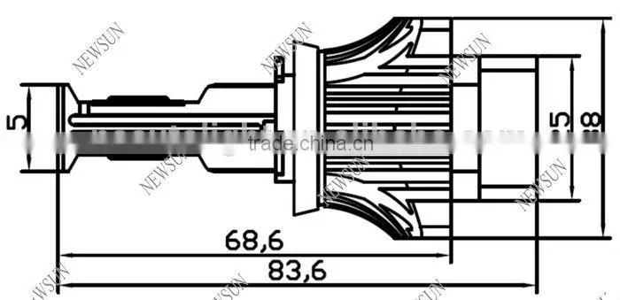 Wholesale 12v~24v 50w Single C ree H8 3600lm Led Headlight For Volkswagen