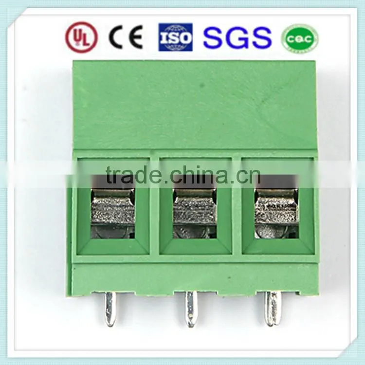 5.0mm Pitch PCB Screw Terminal Block KDG128 300V 12A with UL, CE, Rohs Approved