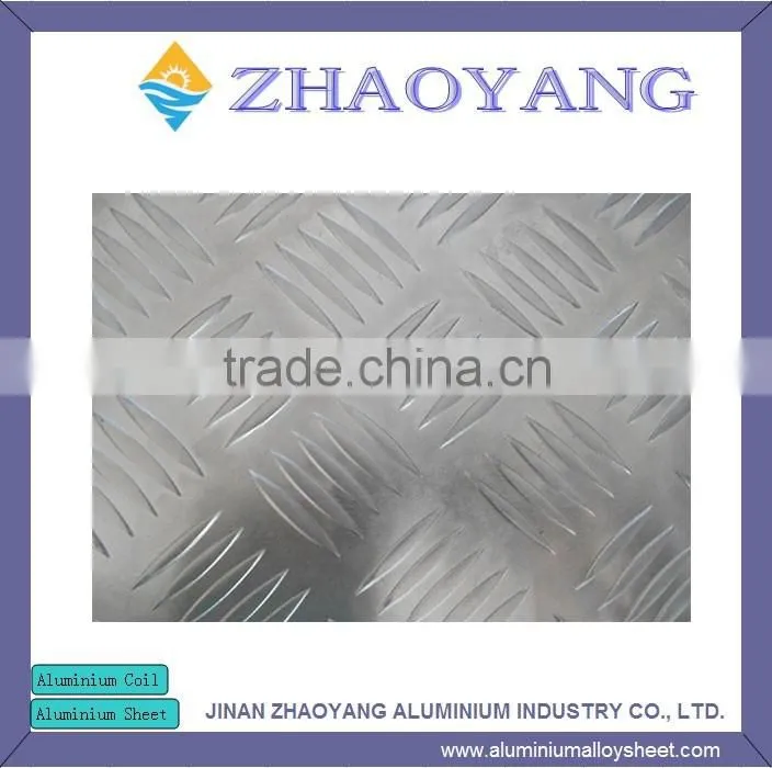High Quality embossed 5 bars 2mm 3mm aluminum sheet aluminum plate