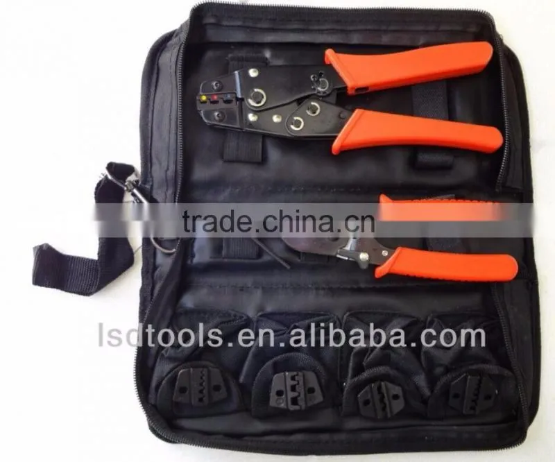 LSD good quilty HS-K02C mini combination crimping Tool Set with cable cutter,die set crimp tool set tool kit