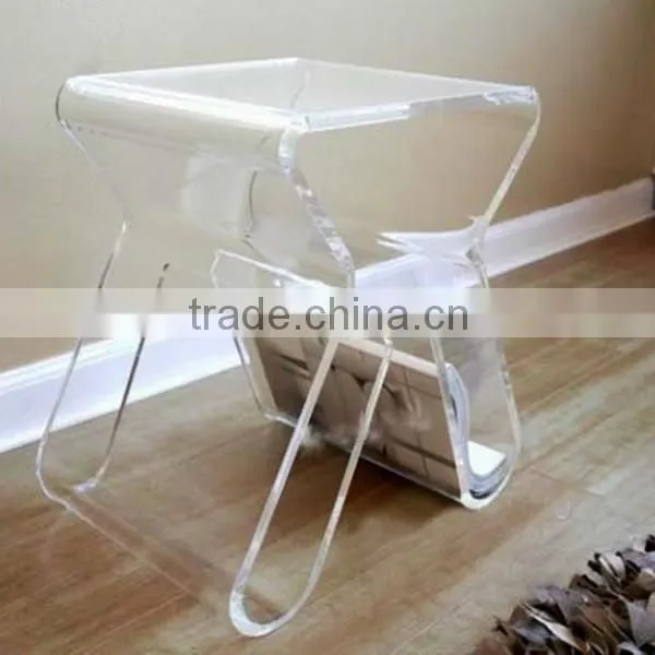 OEM/ODM stylish plexiglass fashion clear simple cheap acrylic coffee table