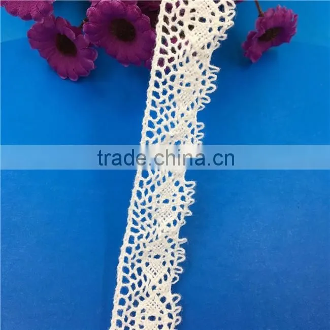 H0259 Elegant Lace Ribbon, 100% Cotton Lace ,Crocheted Lace