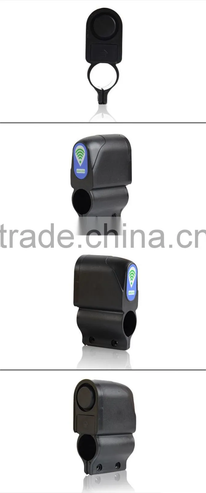 New Arrival battery operated wireless remote bicycle anti theft alarm