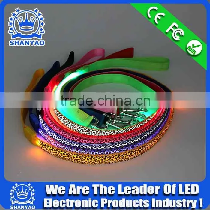 2016 Hot Selling Glowing Pet training Leash