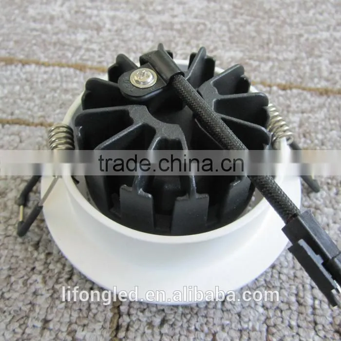 hot selling hotel semi recessed low glare fixed LED downlight