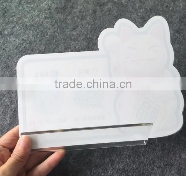 factory custom tabletop acrylic payment display sign holder