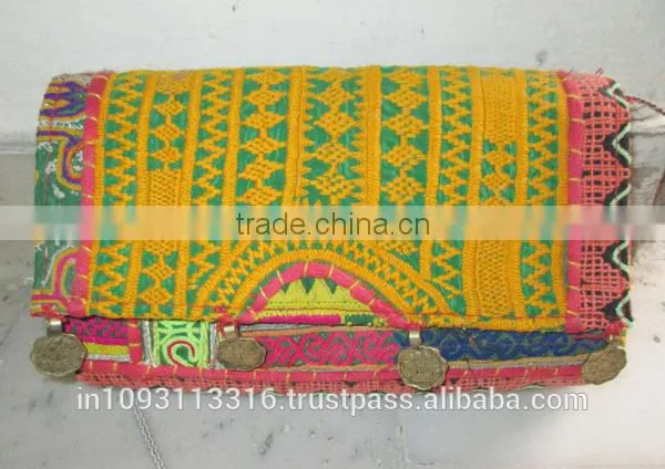 Latest 2015 INDIAN OLD VINTAGE ANTIQUE ETHNIC HANDMADE BANJARA TRIBAL BAG/TOTE BAG/CLUTCH BAG