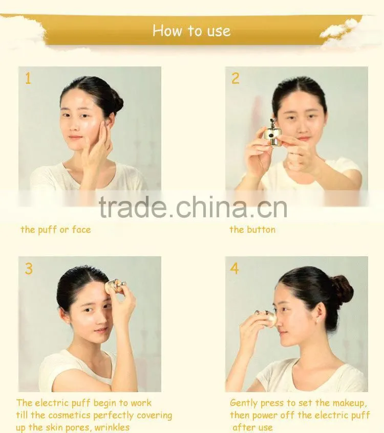EveryLady Hot sale mini electric powder puff