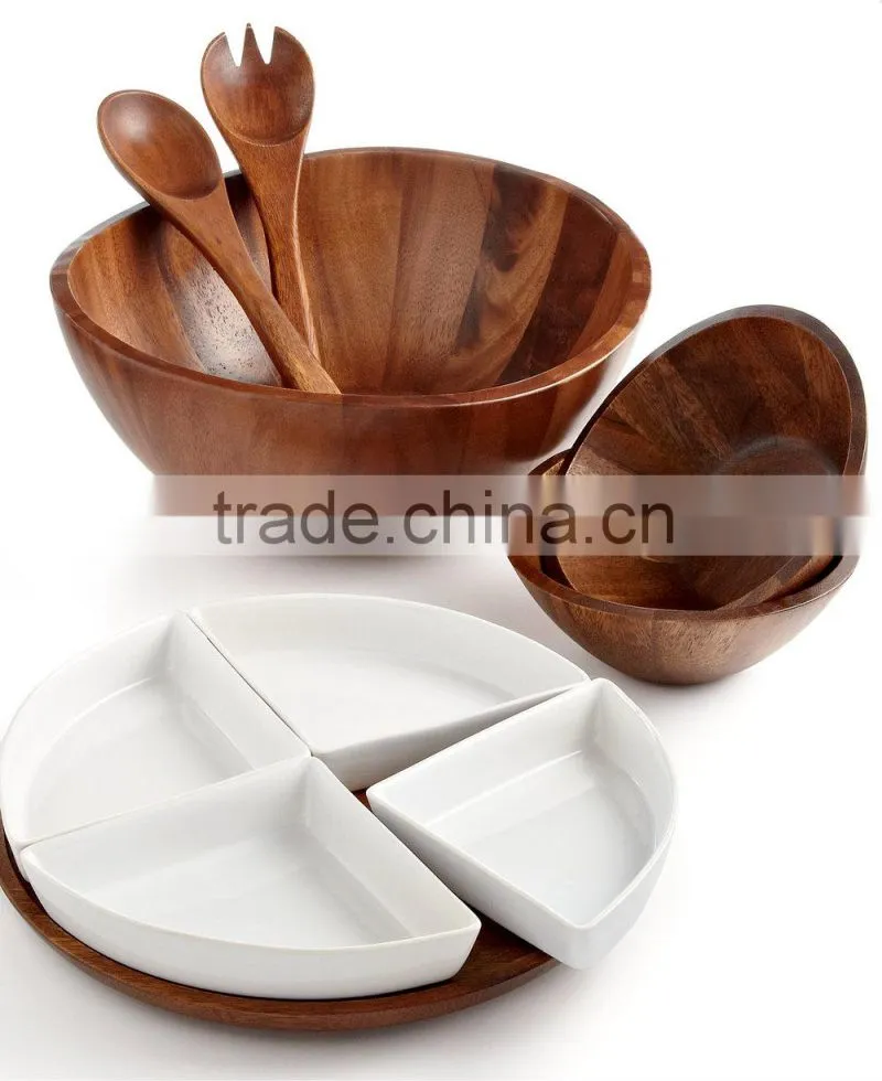Wooden Bowls/Hot sale set of wooden bowl set