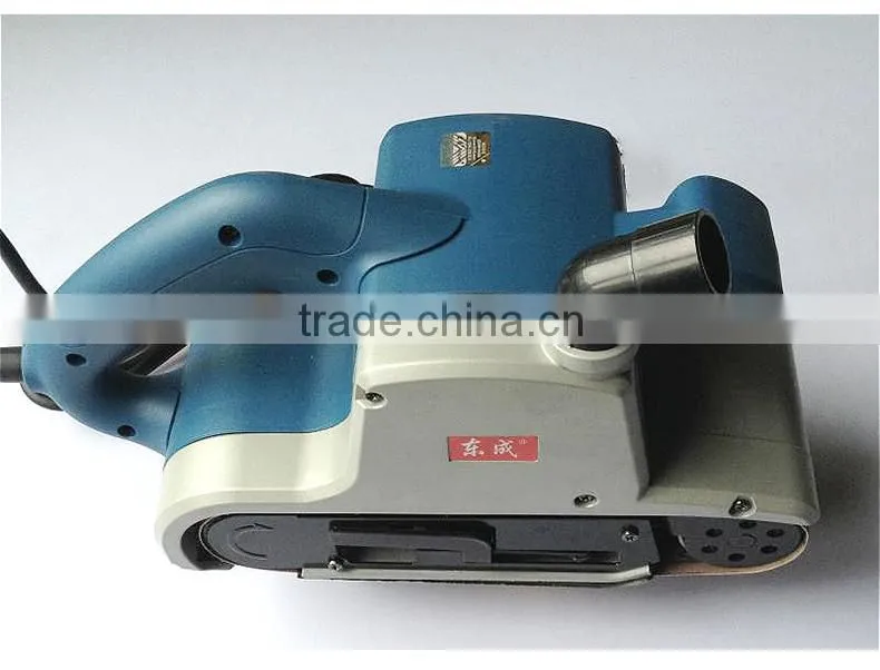 Cheapest dongcheng 1200w 100*610mm portable abrasive belt machine