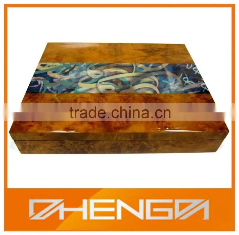 HOT SALE Factory Price custom made-in-china handmade wooden gift boxes with hinged lid for sale (ZDS-SJF022)