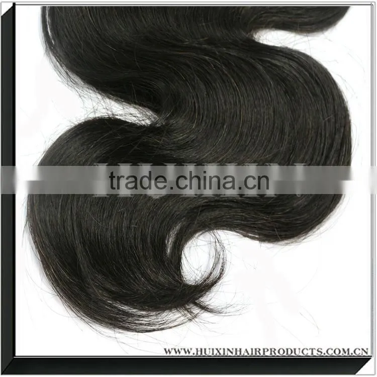 100% unprocessed 6a top grade double drawn body wave hair weaving wholesale