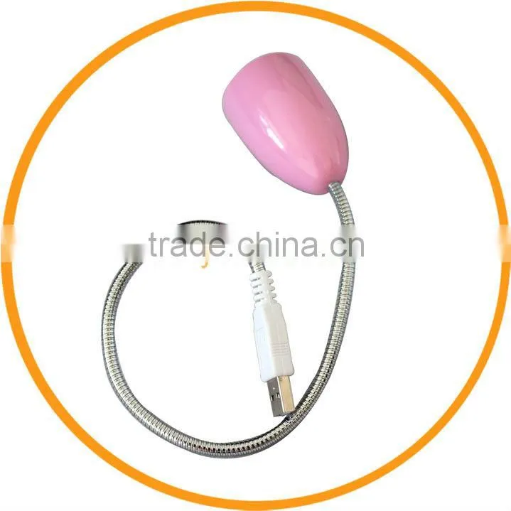 Flexible Mini USB 7 LED Lamp For PC Notebook Laptop Pink from dailyetech