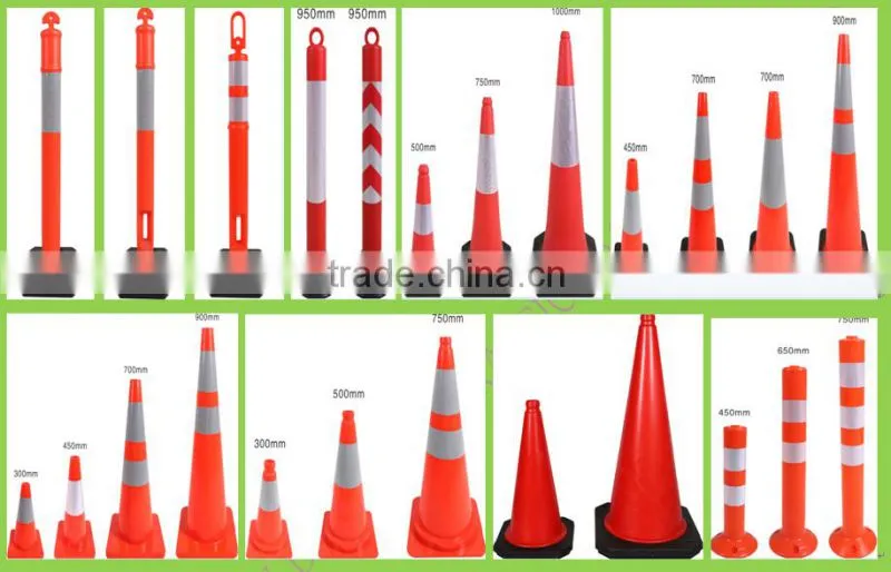 High quality 70CM Reflective Plastic Traffic cone