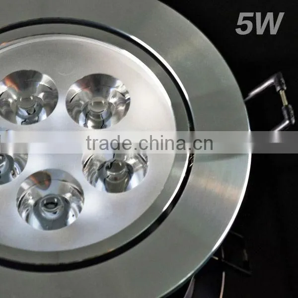 5W Aluminum LED Einbauspot quadratisch 3000K