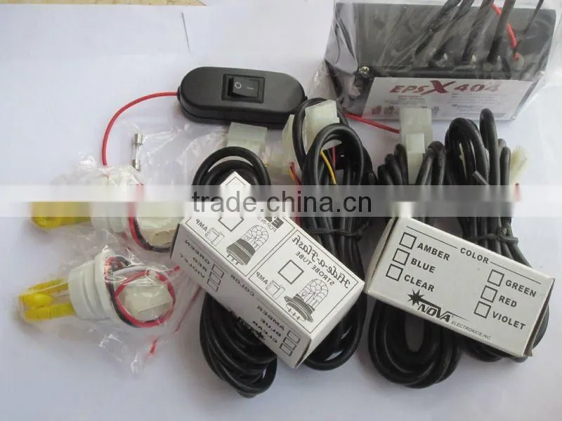 blue car led strobe light
