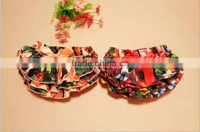 Foreign trade new baby pants collocation PP hair band two piece fashion cute Camellia