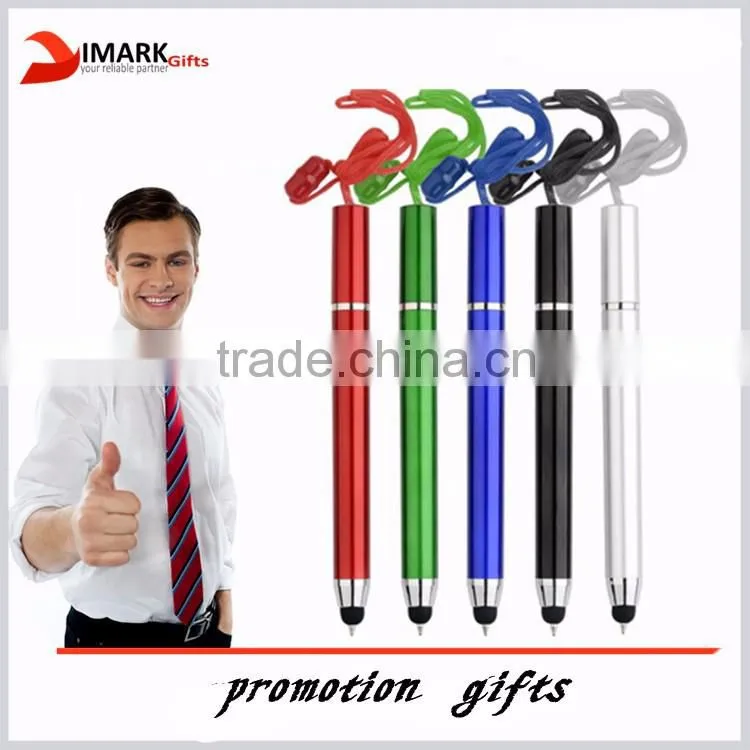 click-action touch ballpoint pen glitter grip part stylus pen