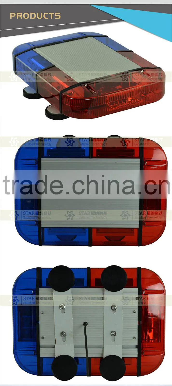 Auto LED Warning Lightbar Mini Flashing Light Bars