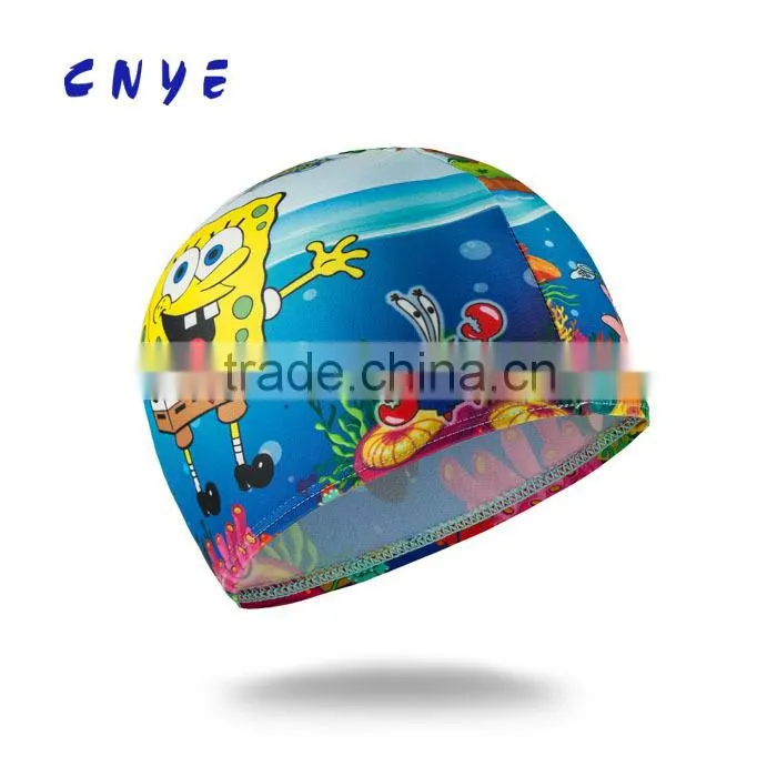 animal print silicone swimming cap,funny silicone swimming caps,yellow silicone swim caps