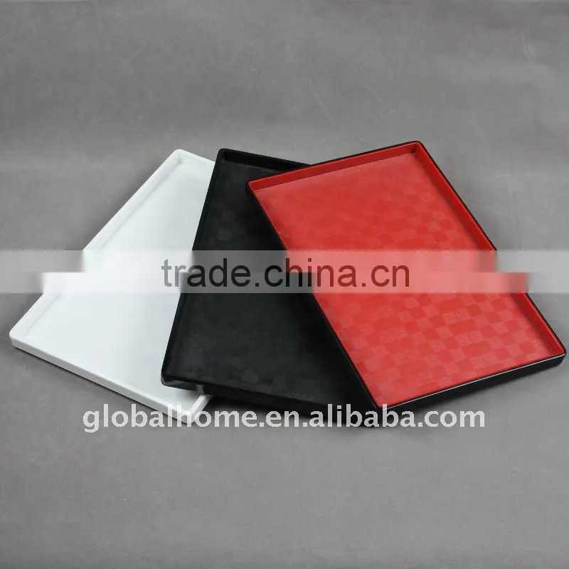 Black Melamine Anti-slip Tray