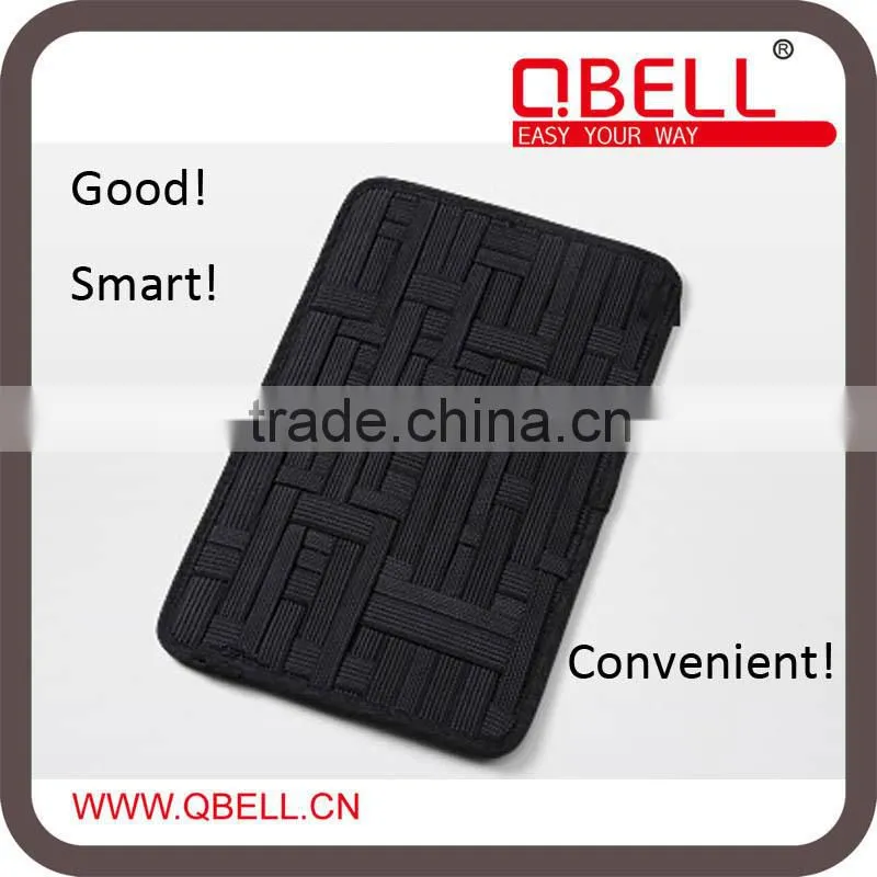 Elastic Multi-function grid organizer bag for phone charge/organizer pad