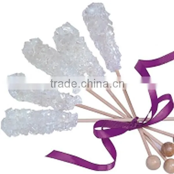 Brown Hard Candy Rock crystal lollipop sticks
