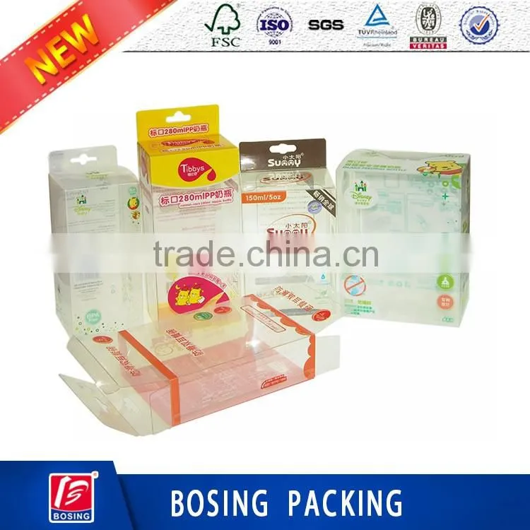 2106 new style customized clear plastic box for baby care product