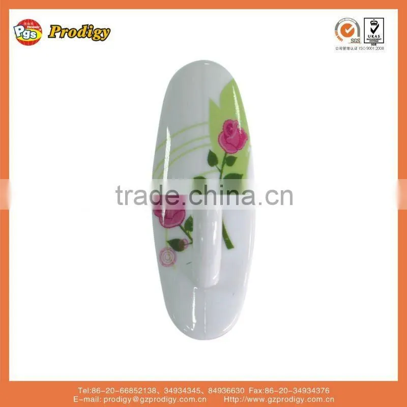 hot selling self adhesive decorative wall plastic hooks