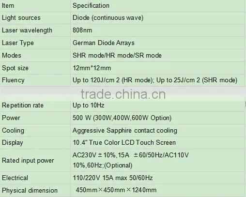 808nm professional laser hair removal equipment