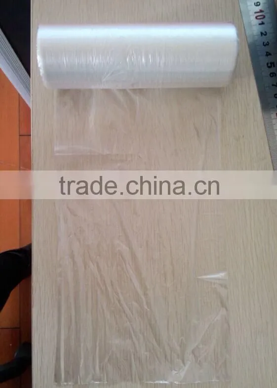 black thick small,middle,big size cheap plastic flat bag on roll HDPE custom printed