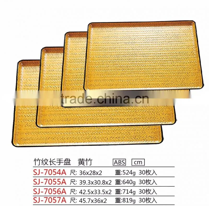 plastic all-purpose serving tray with various sizes