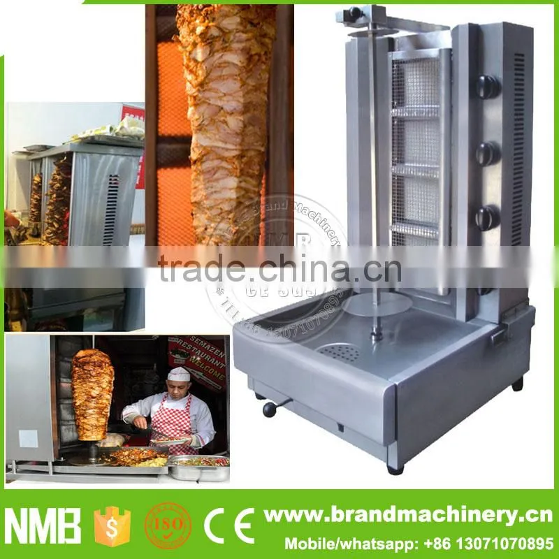 High heating Efficiency gas shawarma, doner kebab making machine, chicken doner