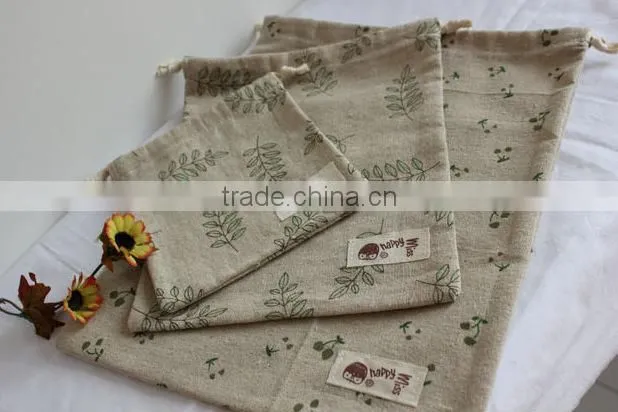 Handwork Cotton Jute 3 Sets Jewelry/Phone/Gift Drawstring Bag (BYSYX5272)