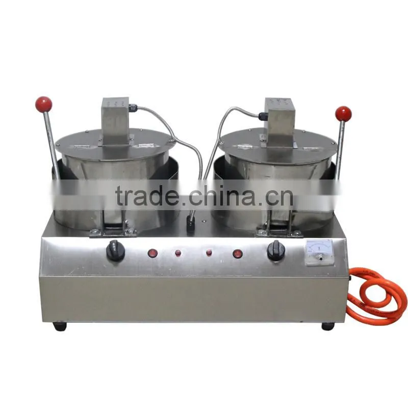 the Newest commercial electric double pans Hot Air Popcorn machine from guangzhou china supplier