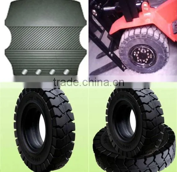Big discount now for forklift solid tire 7.00-12(various sizes available) from China