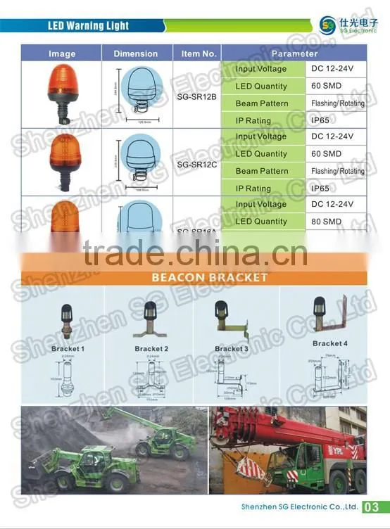 New design LED beacon 24v forklift warning light