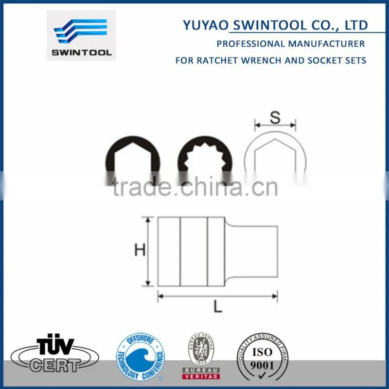 1/2"DR SOCKET (CR-V) COLOR LINE