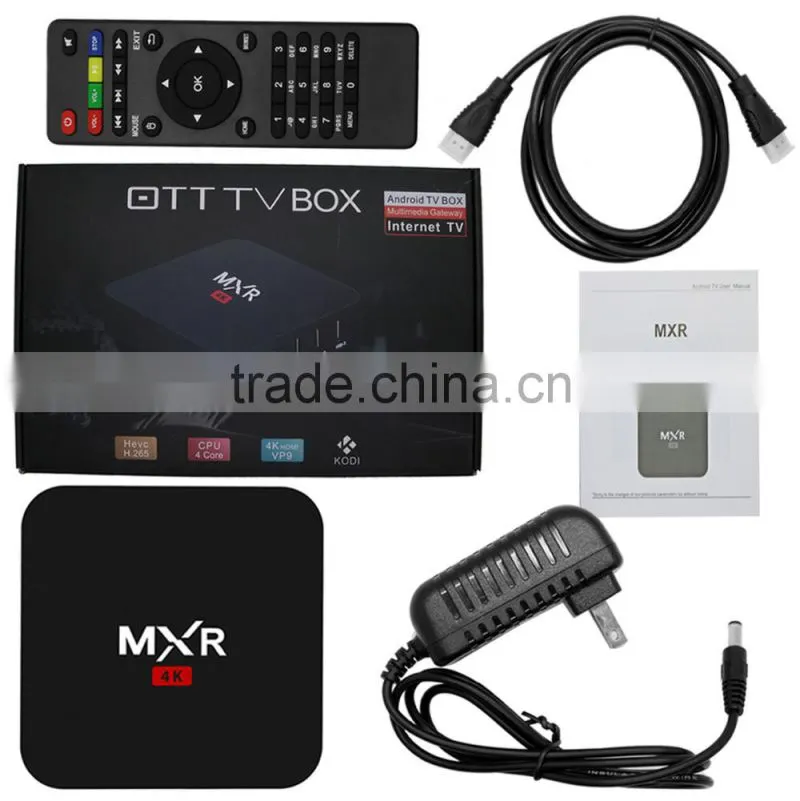 2016 Newest RK3229 MXR Smart Android tv box Quad Core 1G/8G TV Box Support 4K*2K H.265 HDMI 2.0