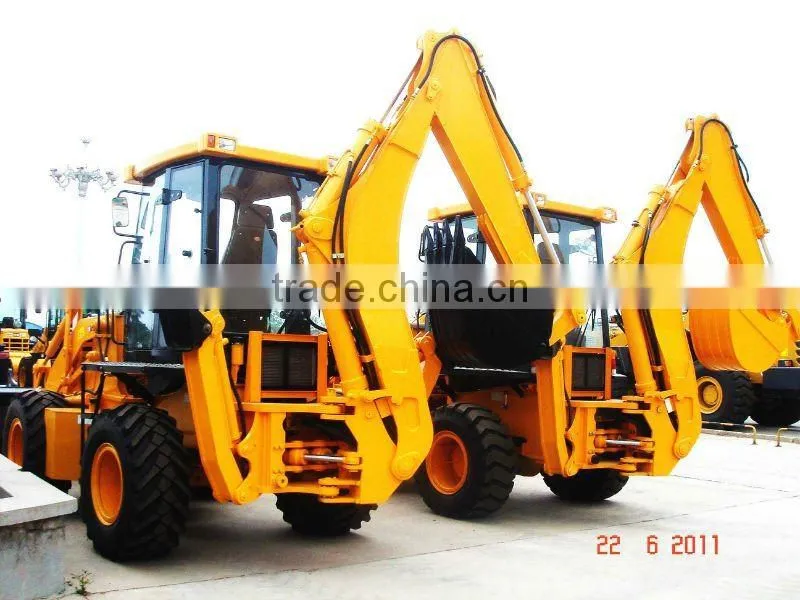 tractor loader and backhoe with mower WZ30-25 Backhoe Loader with 1 cub meter