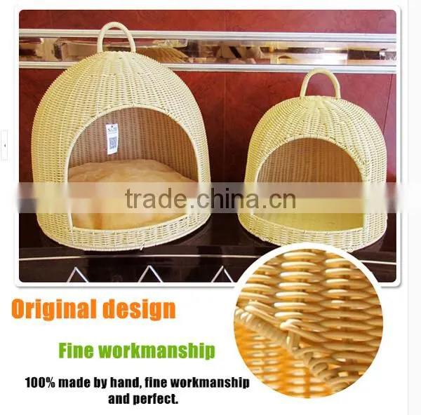 S&D Pet Accessories handmade lovely sofa shaped rattan dog bed pet bed