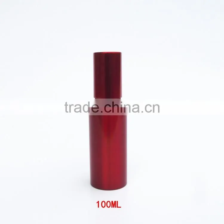 Wholesale 30ml-500ml aluminum spray perfume bottles with metal cap for cosmetic packaging